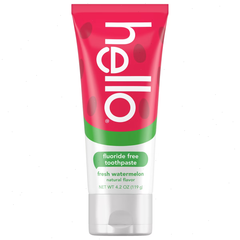 hello Kids' Fluoride Free Toothpaste - Watermelon - 4.2oz: Vegan, Gluten-Free, Aluminum-Free, Hydrated Silica Paste