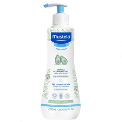 Mustela Gentle Cleansing Gel Baby Body Wash and Baby Shampoo