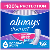 Always Discreet Incontinence & Postpartum Incontinence Pads for Women - Moderate Absorbency - Size 4