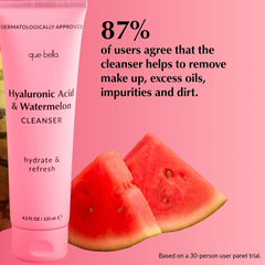 Que Bella Hyaluronic Acid & Watermelon Hydrating and Refreshing Cleanser - 4.2 fl oz