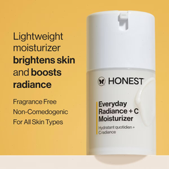 Honest Beauty Everyday Radiance and C Moisturizer with Vitamin C - 1.7 fl oz: Noncomedogenic, Unscented Face Cream