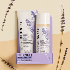 The Honest Company Calm Shampoo + Body Wash and Lotion Duo - Lavender - 18.5 fl oz