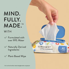 The Honest Company Plant-Based Baby Wipe - Little Flushable Wipes