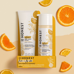 The Honest Company Refresh Shampoo + Body Wash and Lotion Duo Gift Set - Citrus Vanilla - 18.5 fl oz