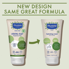 Mustela Certified Organic Hydrating Cream with Olive Oil and Aloe - Fragrance Free - 5.07 fl oz