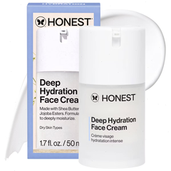 Honest Beauty Deep Hydration Face Cream with Shea Butter - 1.7 fl oz: Unscented, Anti-Aging, Sensitive Skin