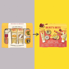 Burt's Bees Tips and Toes Kit - 6ct: Softening, Nourishing, Paraben-Free, Foot Lotion, Lemon & Coconut Scents