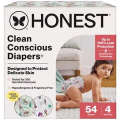 The Honest Company Clean Conscious Disposable Diapers Winter Wags & Adorably A-moosing