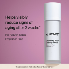 Honest Beauty Honestly Pure Retinyl Serum with Retinyl Linoleate - 1 fl oz: Moisturizing, Brightening, Anti-Aging