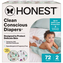 The Honest Company Clean Conscious Disposable Diapers Winter Wags & Adorably A-moosing
