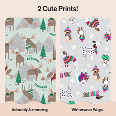 The Honest Company Clean Conscious Disposable Diapers Winter Wags & Adorably A-moosing