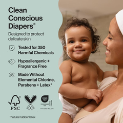 The Honest Company Clean Conscious Disposable Diapers Winter Wags & Adorably A-moosing
