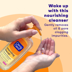 Clean & Clear Morning Burst Oil-Free Facial Cleanser with Brightening Vitamin C for all Skin Types - 8 fl oz