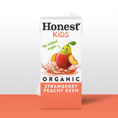 Honest Kids Organic Strawberry Peach Keen Juice Drink - 8pk/6 fl oz Boxes