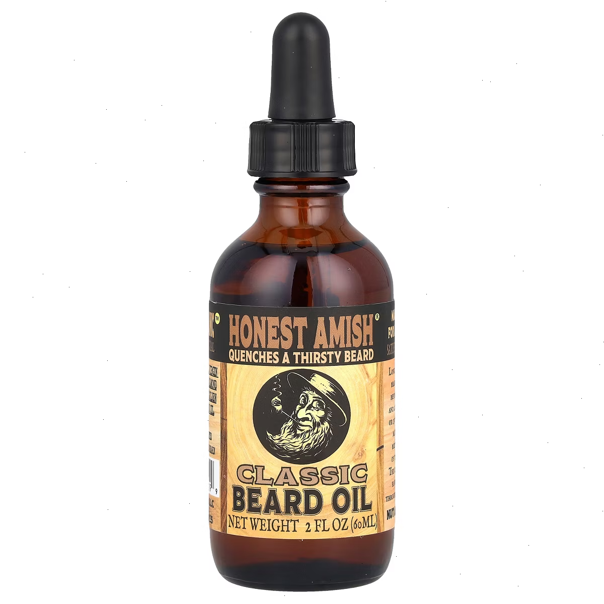 Honest Amish Beard Oil, Classic , 2 fl oz (60 ml)