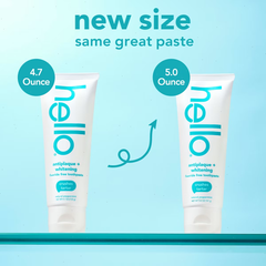hello Antiplaque and Whitening Fluoride Free Toothpaste -  Natural Peppermint  - 5oz