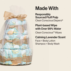 The Honest Company Clean Conscious Diaper Cake - Above It All - 39ct
