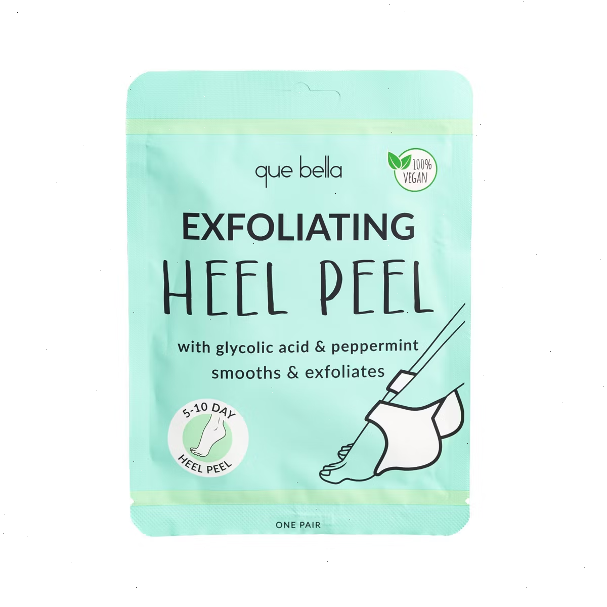 Que Bella Exfoliating Heel Peel Mask