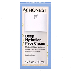 Honest Beauty Deep Hydration Face Cream with Shea Butter - 1.7 fl oz: Unscented, Anti-Aging, Sensitive Skin