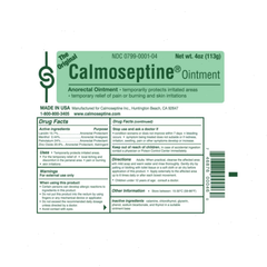 Calmoseptine Ointment Skin Protectant for Moisture Barrier and External Skin Care Support, Tube Packaging, 4 oz