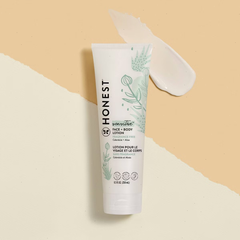 The Honest Company Sensitive Face + Body Lotion Fragrance Free - 8.5 fl oz: Moisturizing, Dye-Free, Paraben-Free, Silicone-Free