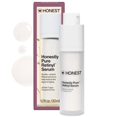 Honest Beauty Honestly Pure Retinyl Serum with Retinyl Linoleate - 1 fl oz: Moisturizing, Brightening, Anti-Aging