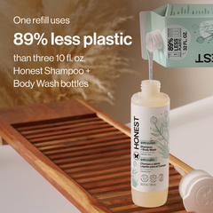 The Honest Company Sensitive Shampoo + Body Wash Refill - Fragrance Free - 32 fl oz