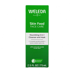 Weleda Skin Food 2-In-1 Cleanser & Mask - 2.5 fl oz: Vegan, Non-Toxic, Gluten-Free, Rosemary & Chamomile Scents
