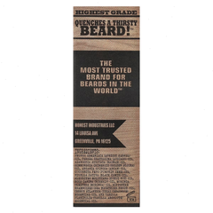 Honest Amish Premium Beard Oil, 2 fl oz (60 ml)