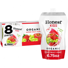 Honest Kids Super Fruit Punch Organic Juice Drinks - 8pk/6.75 fl oz Pouches